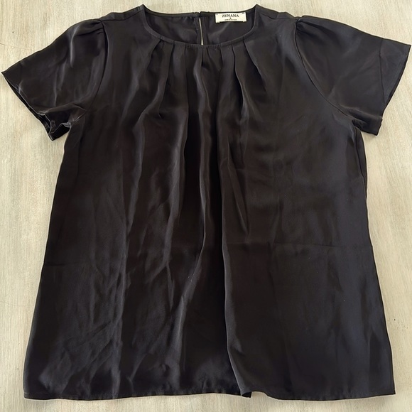 Zenana Women’s Short Sleeve Blouse - Picture 1 of 4